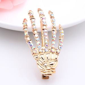 時(shí)尚鬼魅魅力 艾佳飾品骷髏手骨發(fā)夾，打造個(gè)性發(fā)型新潮流