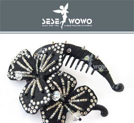 魅影流晶 彩紫水晶發(fā)梳插梳與發(fā)夾發(fā)卡，時(shí)尚韓飾促銷全解析